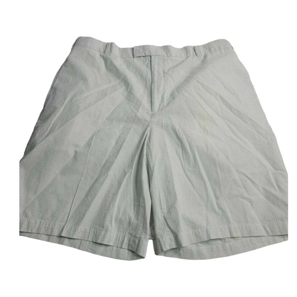 3315 Greg‎ Norman Green Seersucker Shorts Men's 40